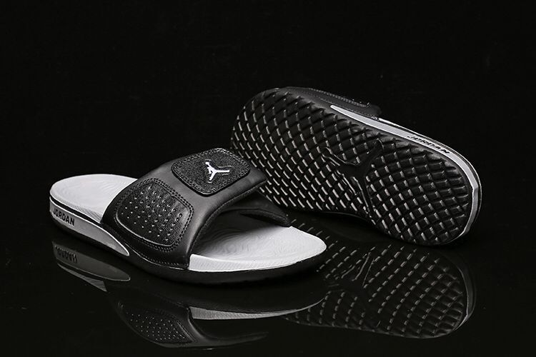 Air Jordan Hydro III Retro Black White Sandal - Click Image to Close